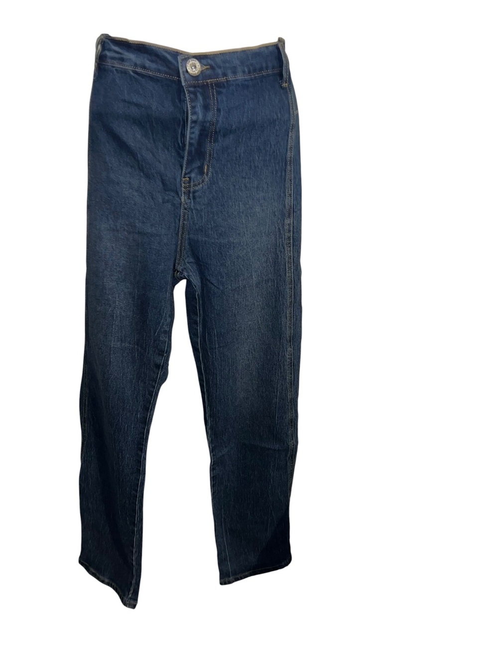 Umgee 9 Dark Blue Straight-Leg High-Rise Jeans - Picture 5 of 6